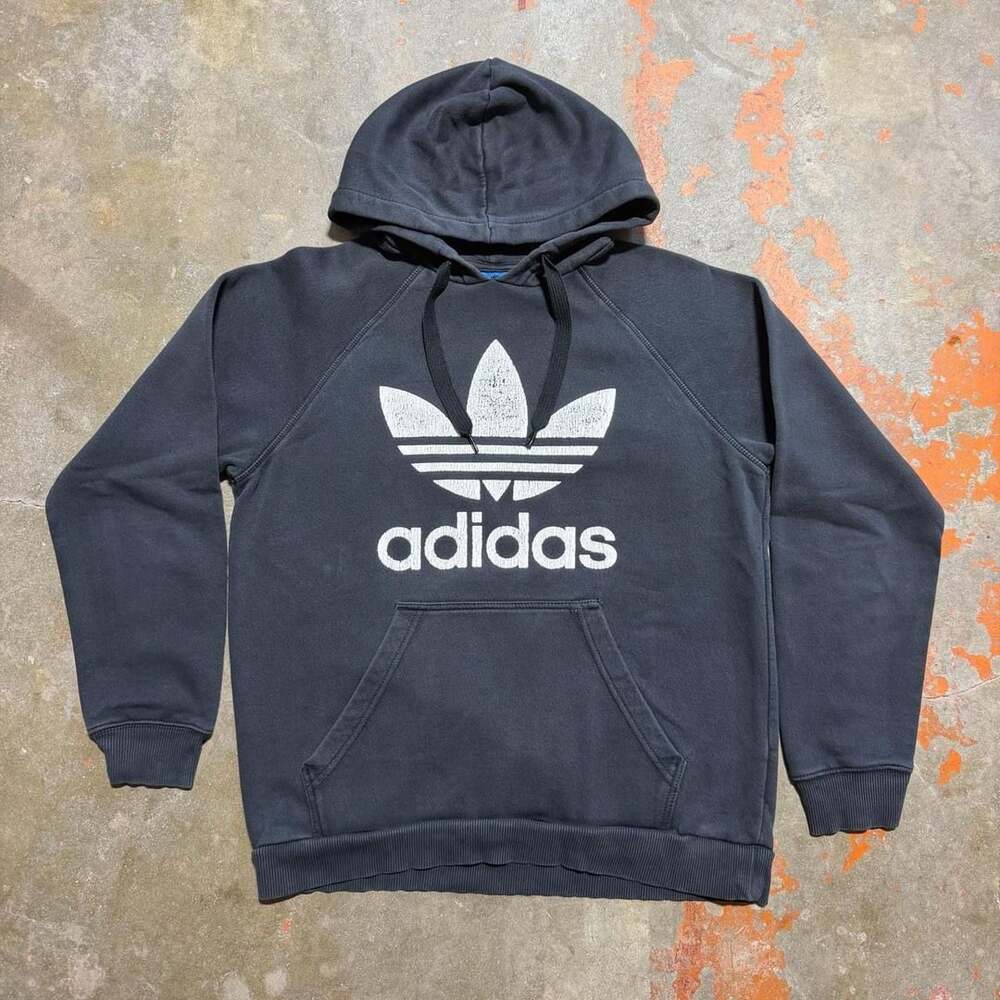 Adidas Trefoil Hoodie Size M Black
